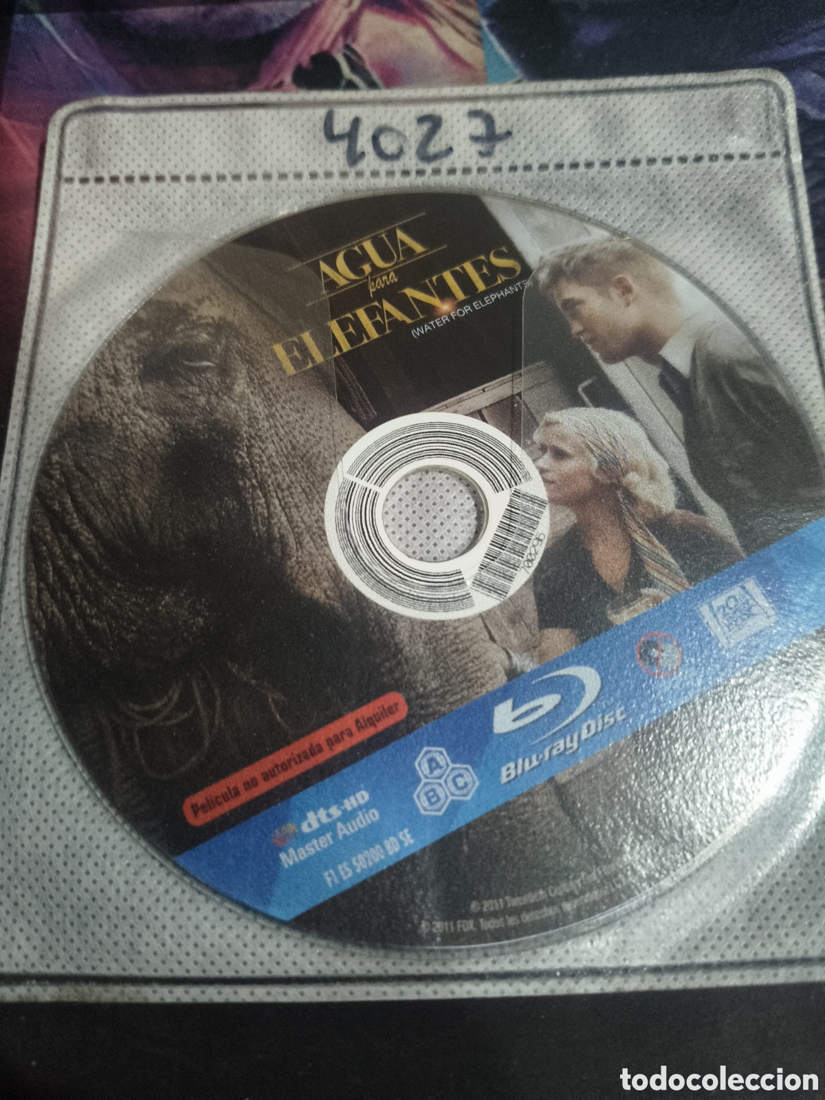 Cinema: Agua para elefantes Blu-ray - Disco solo - 4027