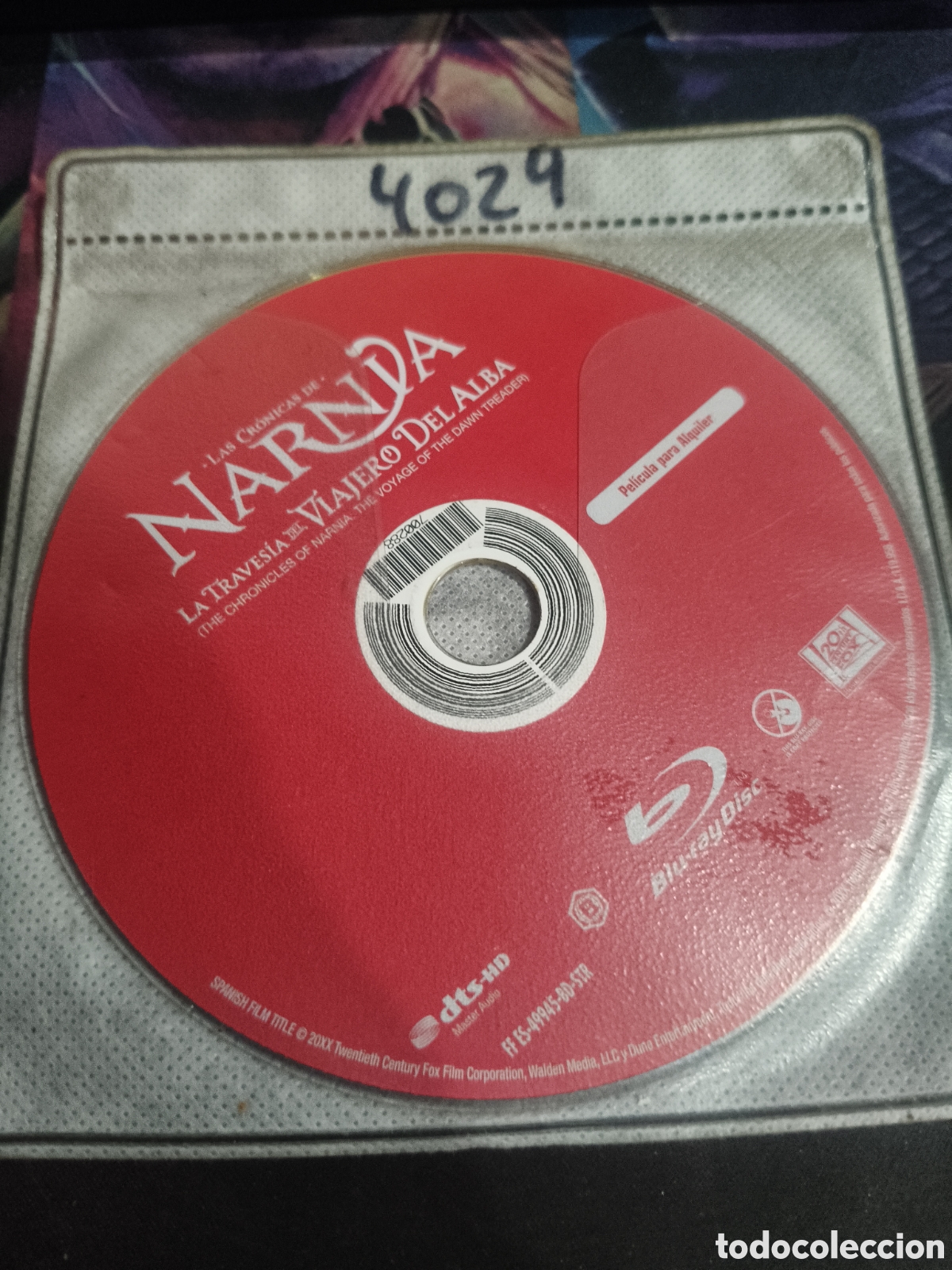 Cinema: Las cr&oacute;nicas de Narnia la traves&iacute;a del viajero del alba Bluray - Disco solo -4029