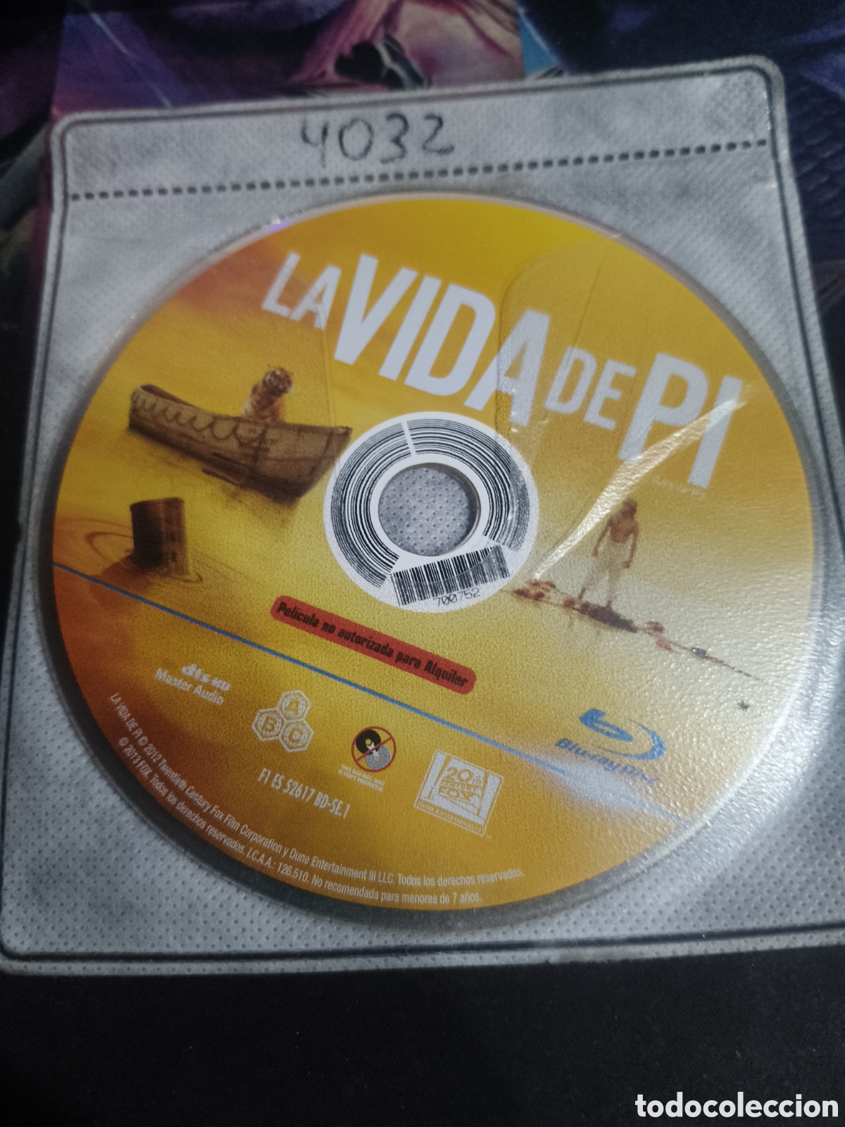 Cinema: La vida de pi Blu-ray - Disco solo - 4032