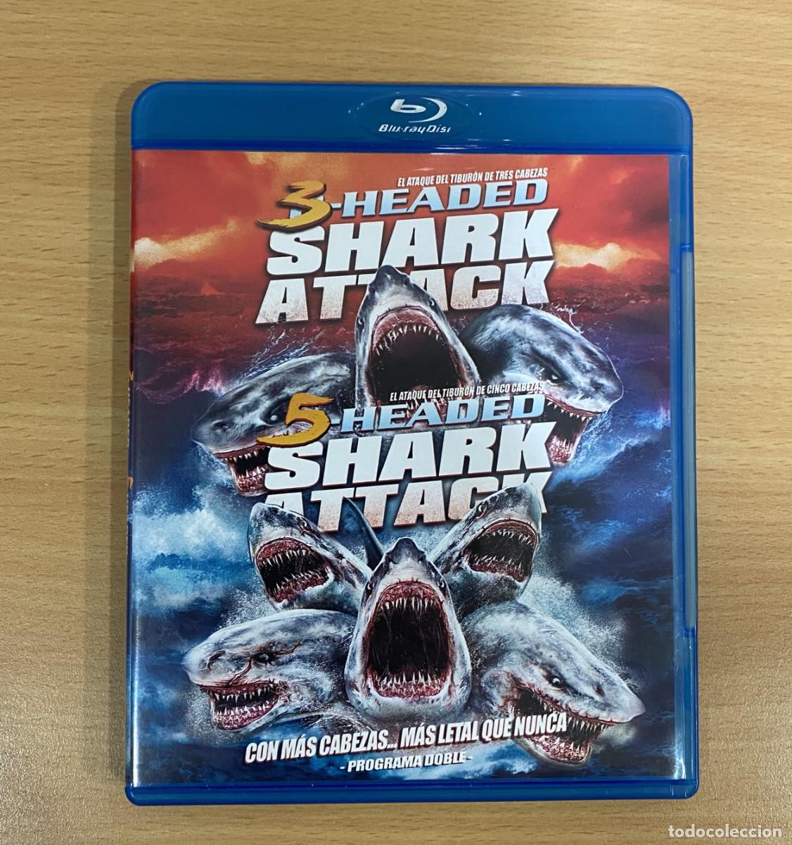 Kino: BLU-RAY 2 PEL&Iacute;CULAS CINE DE TERROR MARINO - 3 HEADED SHARK ATTACK (2015) + ATAQUE TIBUR&Oacute;N 5 CABEZAS