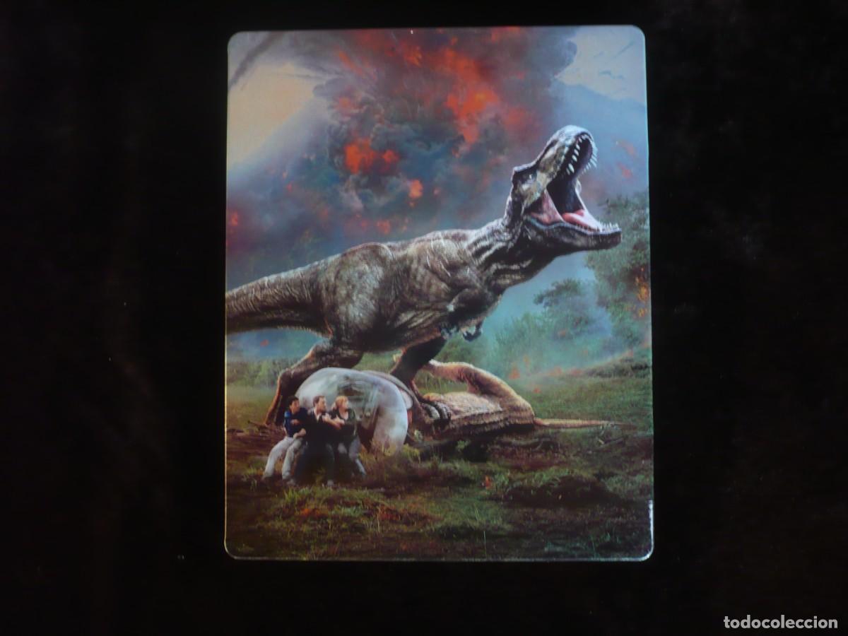 Cinema: jurassic world + jurassic world el reino caido con extras - bluray como nuevos en caja metalica