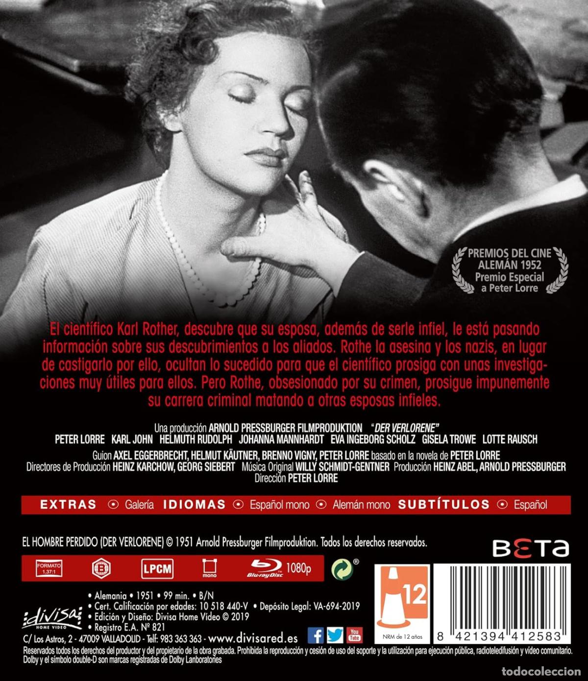 Cine: EL HOMBRE PERDIDO - BLU-RAY - NUEVO - Foto 2