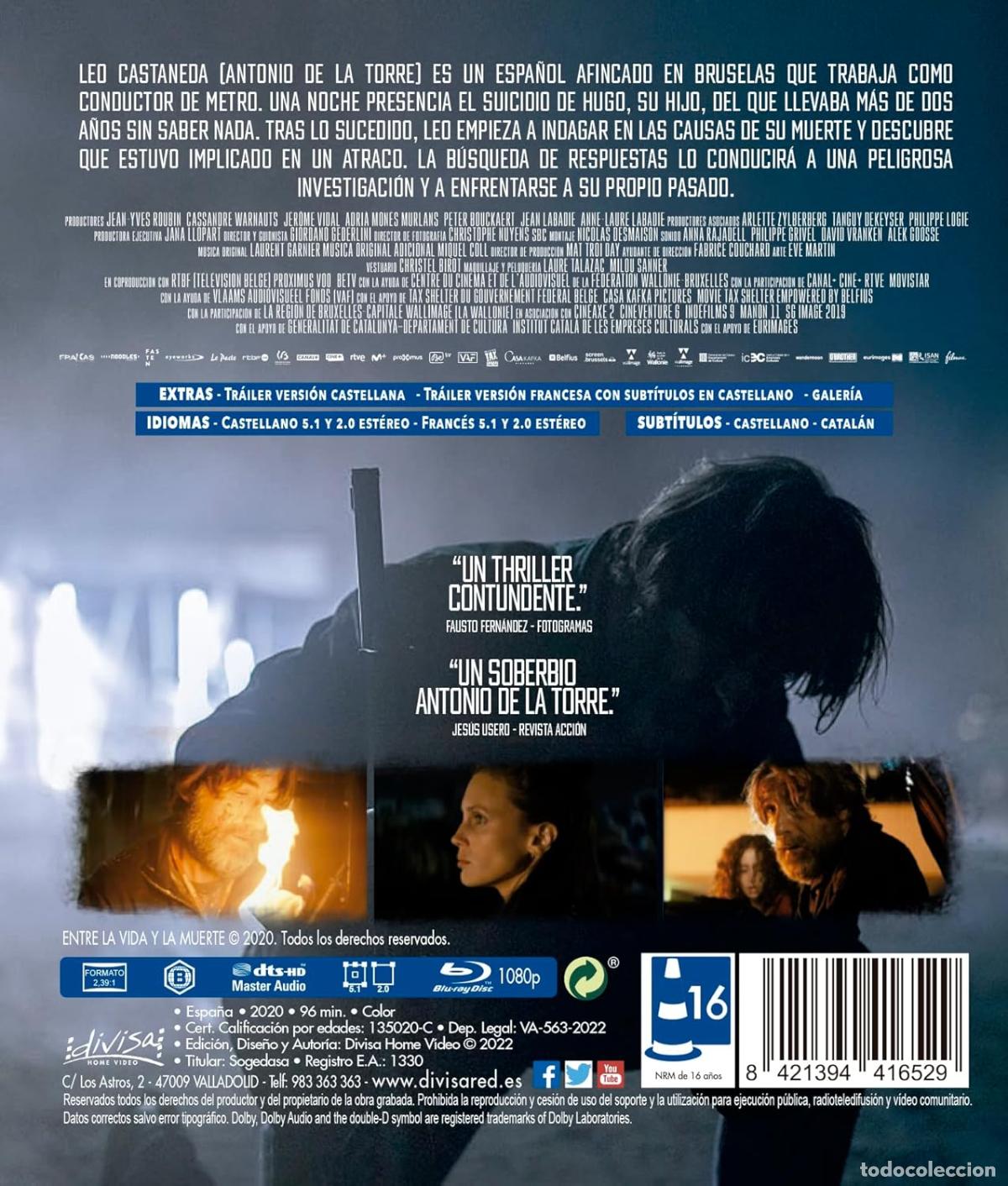 Cine: ENTRE LA VIDA Y LA MUERTE - BLU-RAY - NUEVO - Foto 2