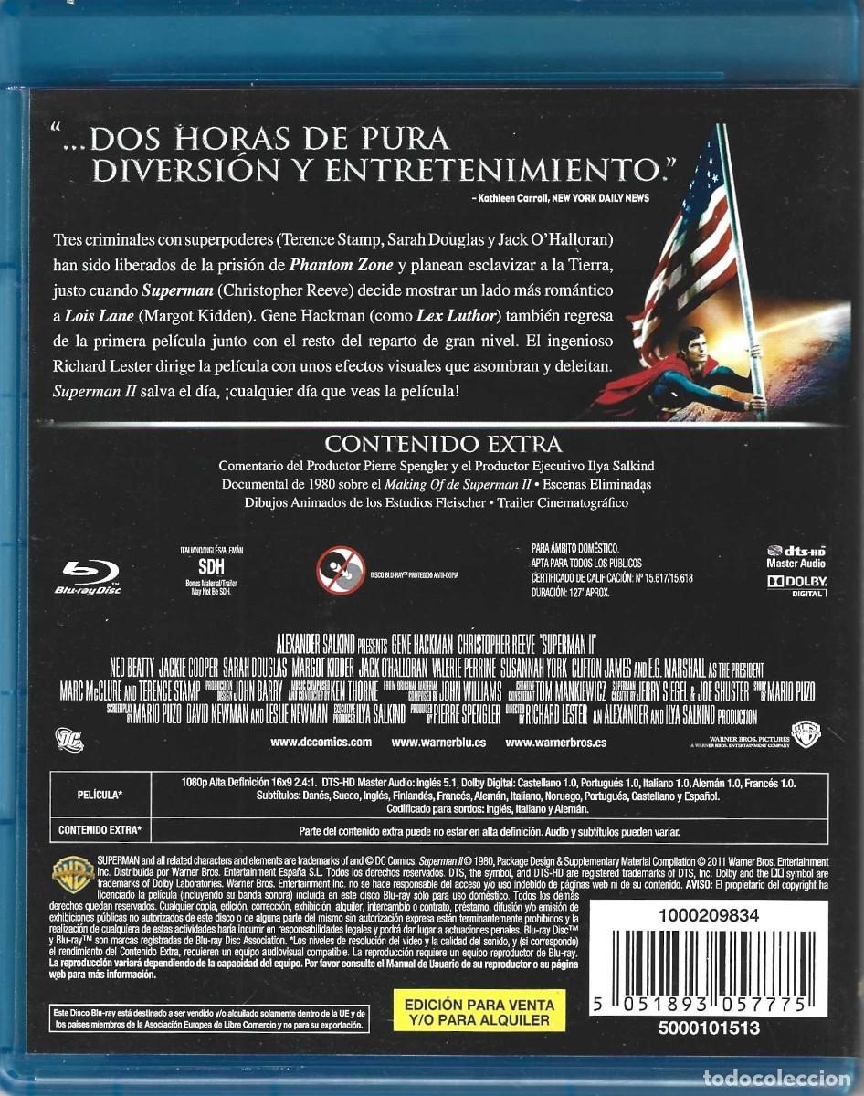Cine: SUPERMAN II (BLURAY) ..... - Foto 2