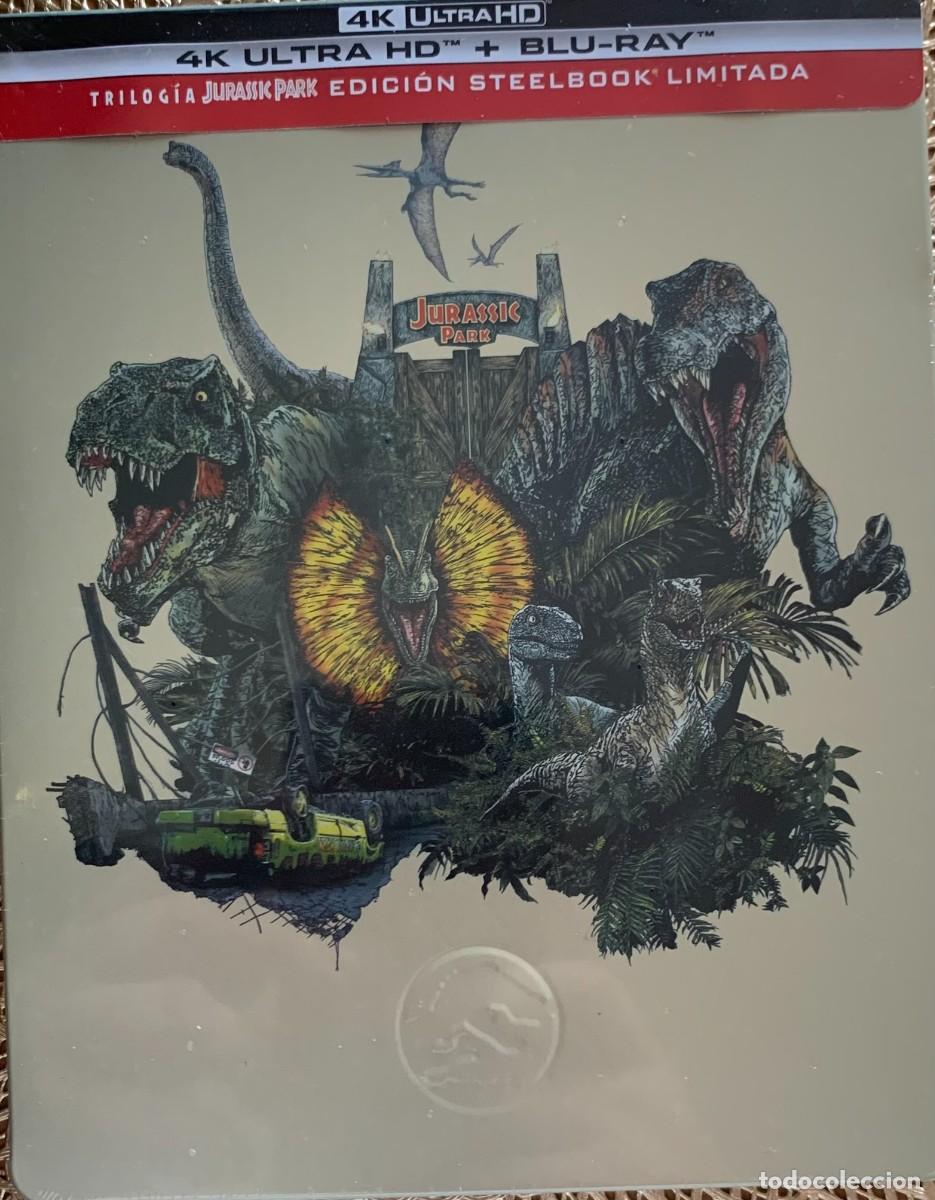Cine: JURASIC PARK Trilogy- EDICION LIMITADA METALICA 4K UHD + BLU RAY