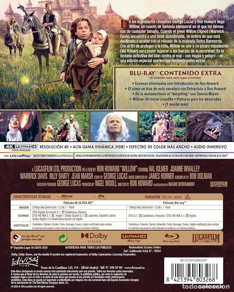 Cine: Willow. 4K ultra HD + blu-ray (precintada) - Foto 2