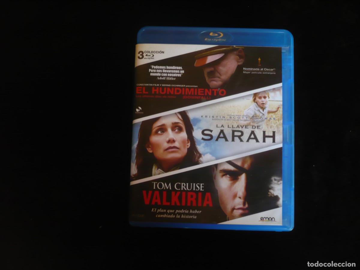 Cine: el hundimiento + la llave de sarah + valkiria - 3 bluray como nuevos