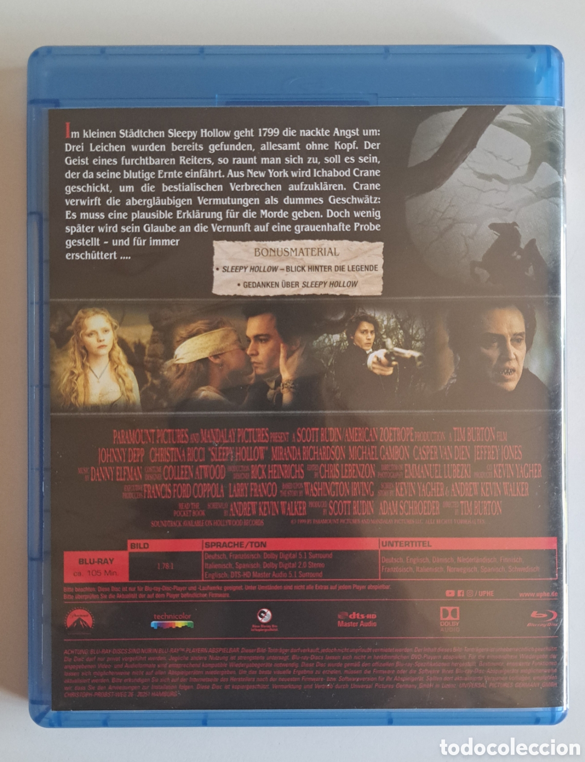 Cine: Sleepy Hollow Blu-ray (Espa&ntilde;ol) - Foto 2