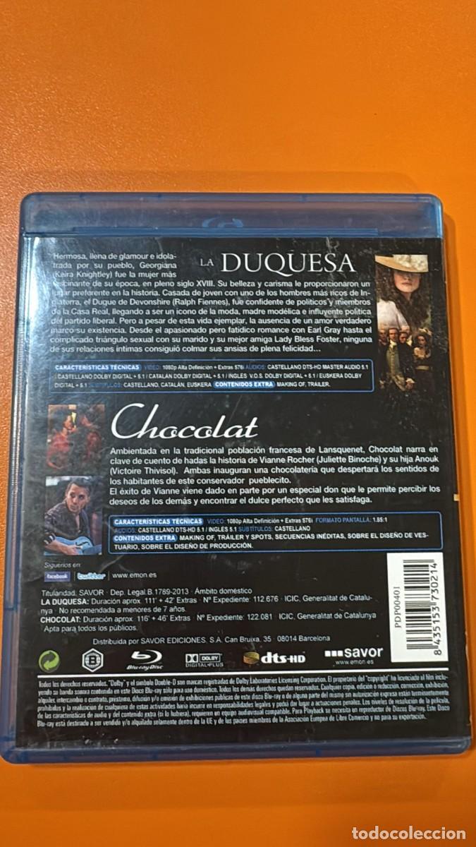 Cine: Chocolat + La Duquesa [Blu-ray] - Foto 2