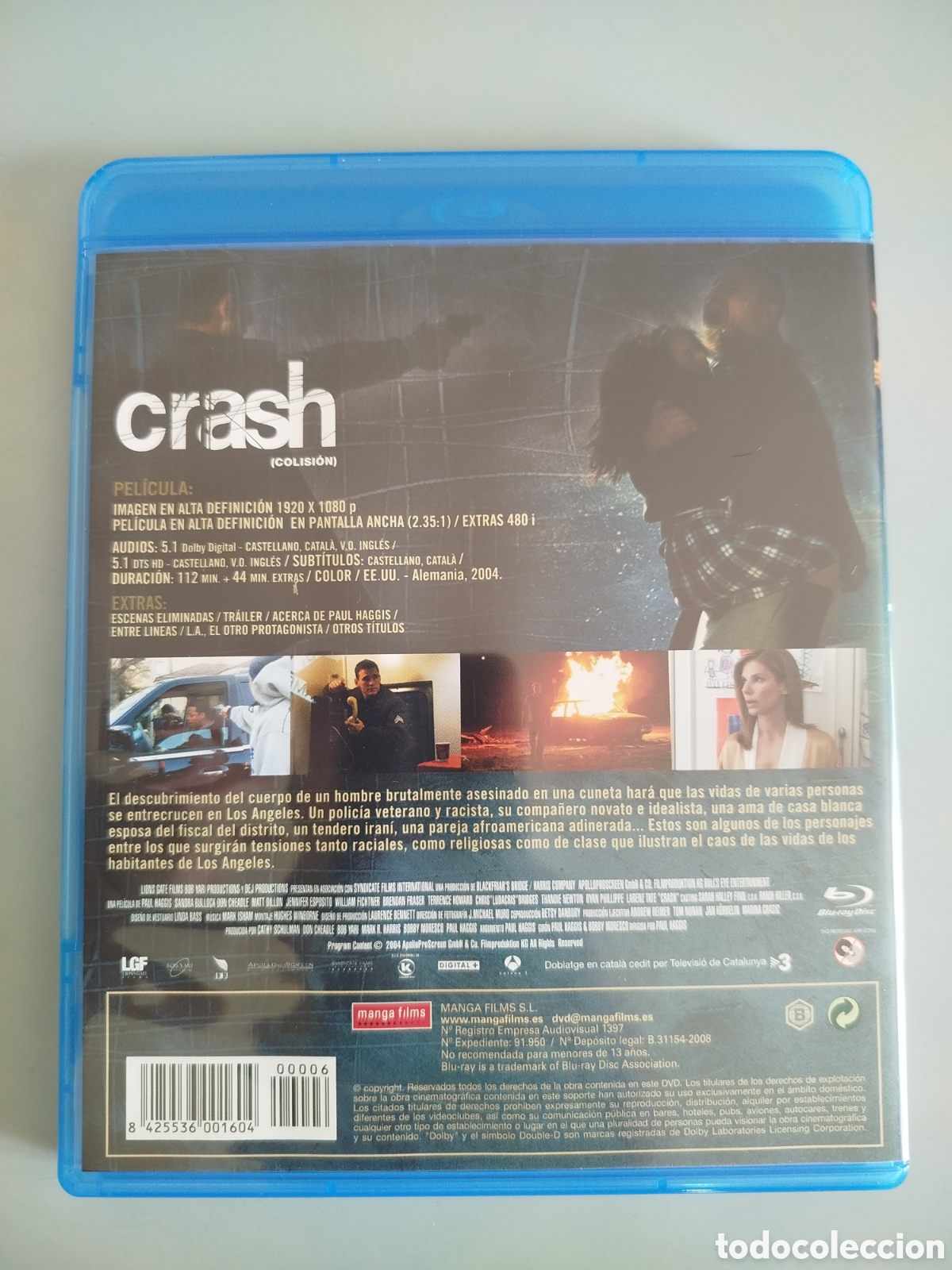Cine: Blu-ray Pel&iacute;cula Crash - Foto 2