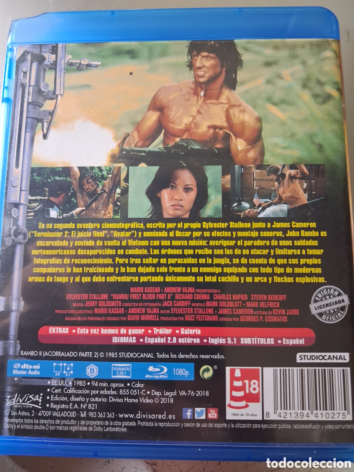 Cine: RAMBO. ACORRALADO PARTE 2. BLU RAY. - Foto 2