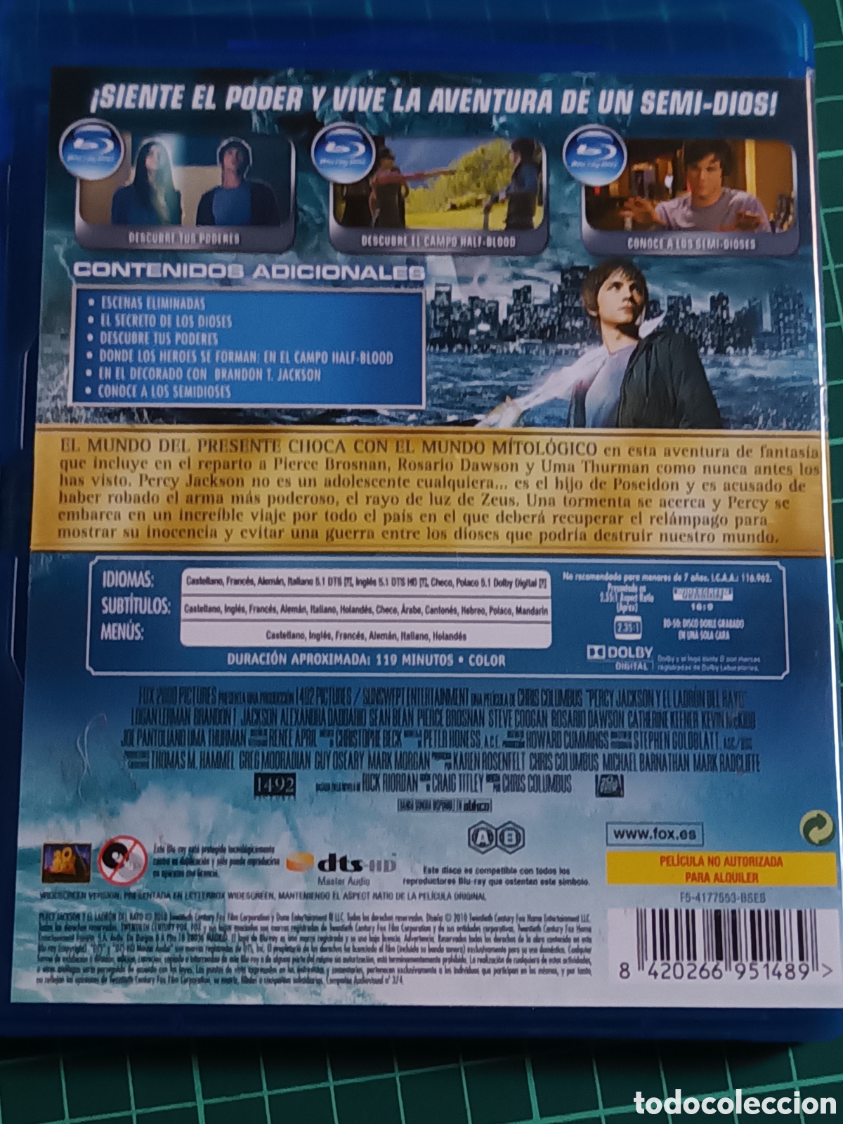 Cine: Percy jackson el ladron del rayo blue ray - Foto 2