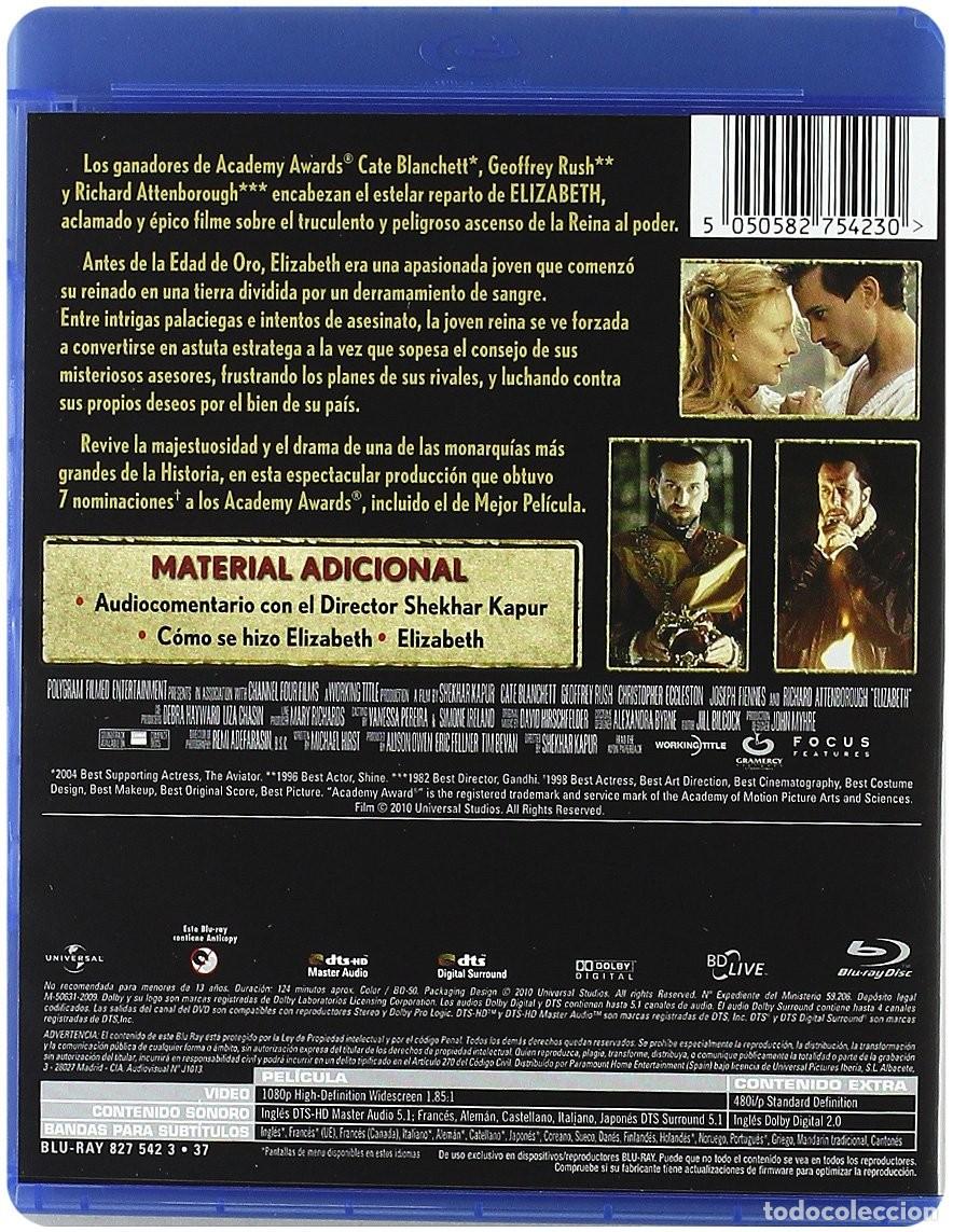 Cine: Elizabeth BLU-RAY NUEVO - Foto 2