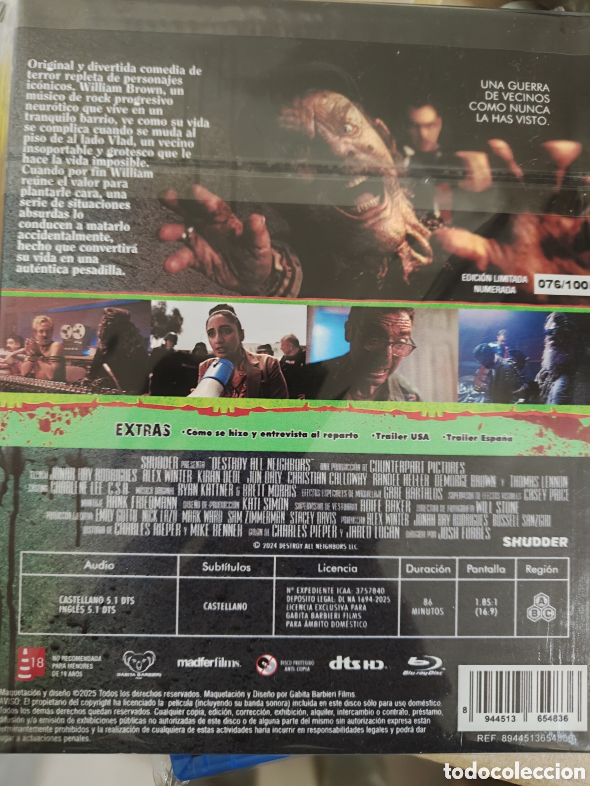 Cine: Acaba con los vecinos. Edici&oacute;n limitada y numerada. Blu-ray - Foto 2