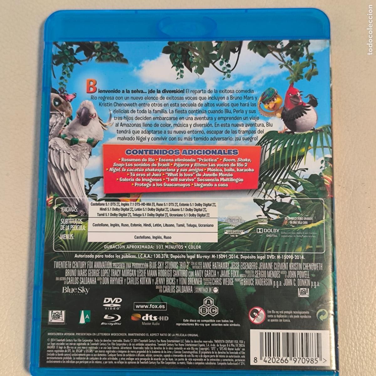Cine: RIO - BLU RAY + DVD + COPIA DIGITAL - Foto 2