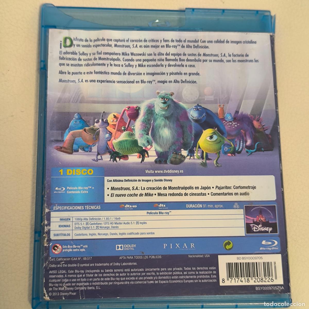 Cine: Monstruos SA disney blu ray Blu-ray - Foto 2