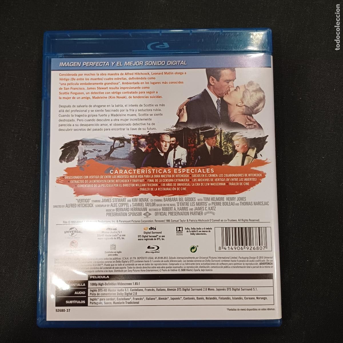 Cine: VERTIGO/HITCHCOCK/BLU-RAY. - Foto 3