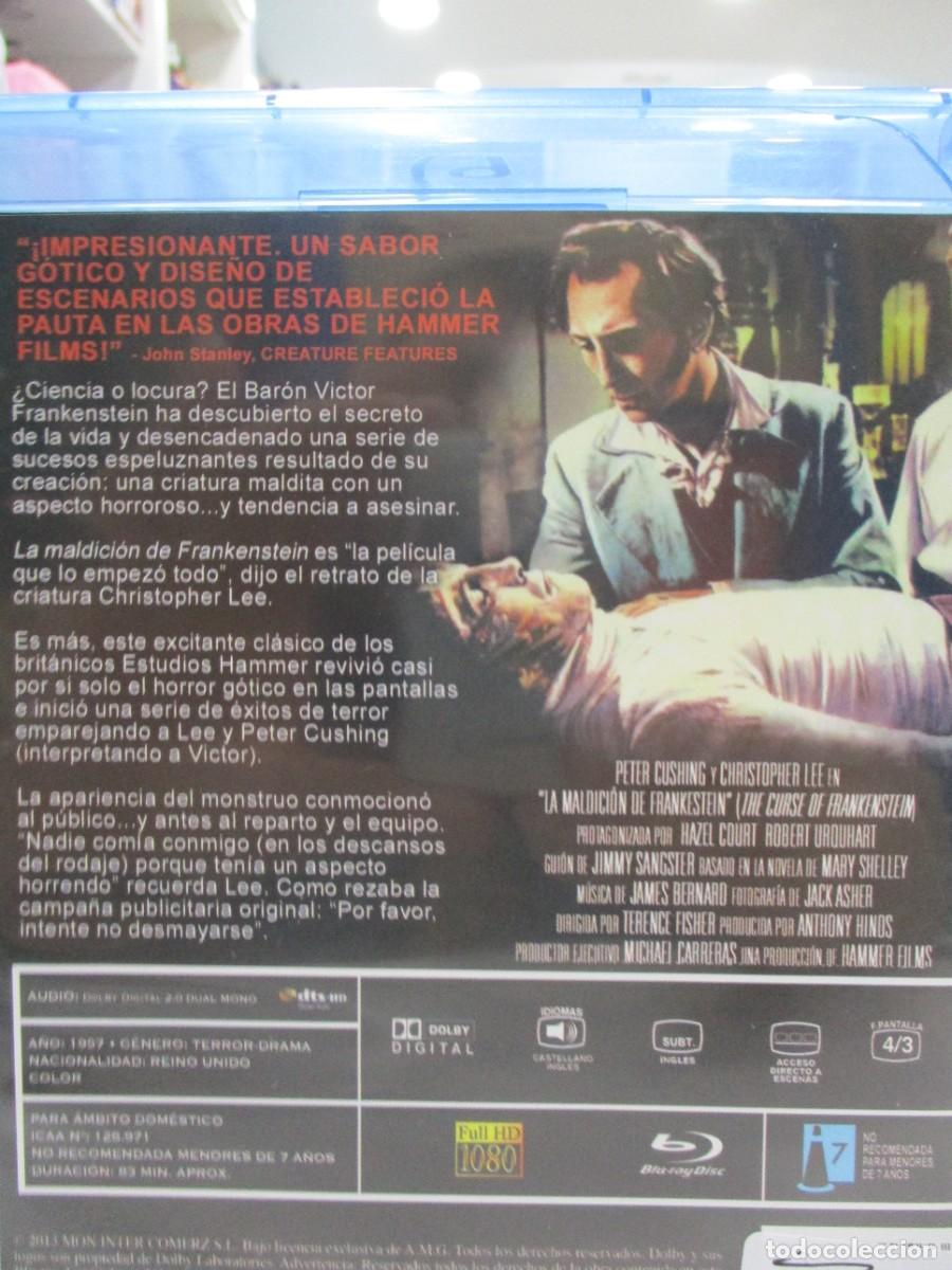 Cine: BLU RAY - LA MALDICION DE FRANKENSTEIN - PETER CUSHING - CHRISTOPHER LEE - Foto 2