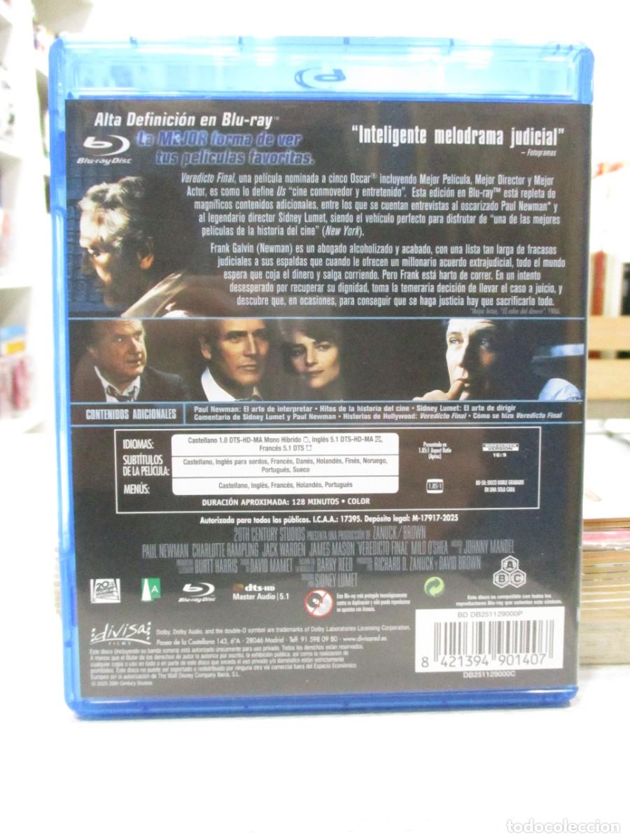 Cine: PELICULA BLU RAY - VEREDICTO FINAL -PAUL NEWMAN - Foto 3