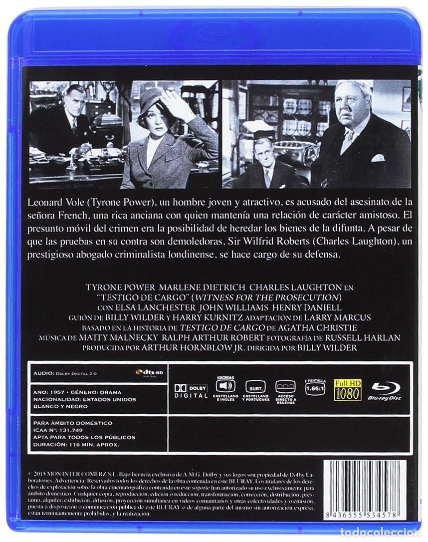Cine: TESTIGO DE CARGO BLU-RAY - Foto 2