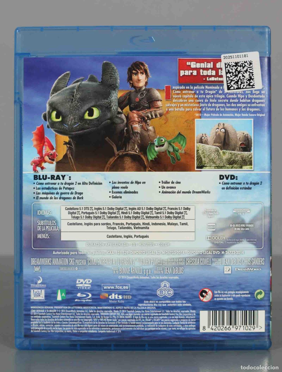 Cine: BLU-RAY. COMO ENTRENAR A TU DRAGON 2. - Foto 2