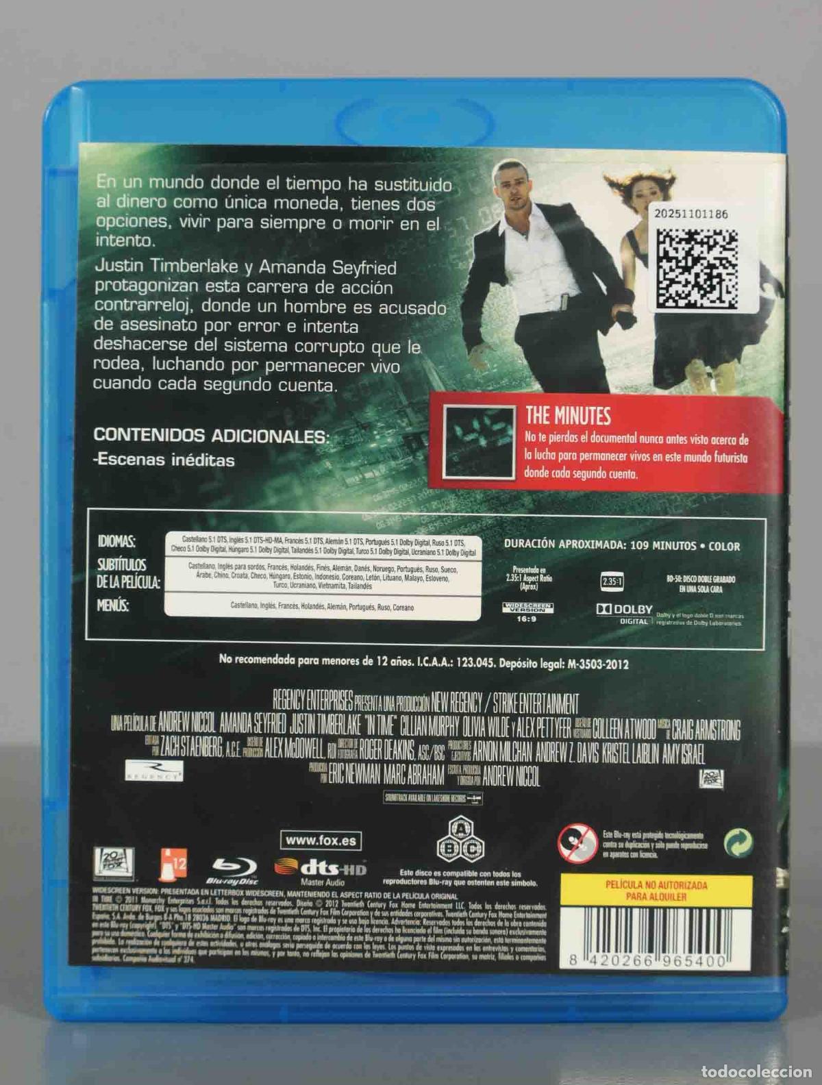 Cine: BLU-RAY. IN TIME. TIMBERLAKE - Foto 2