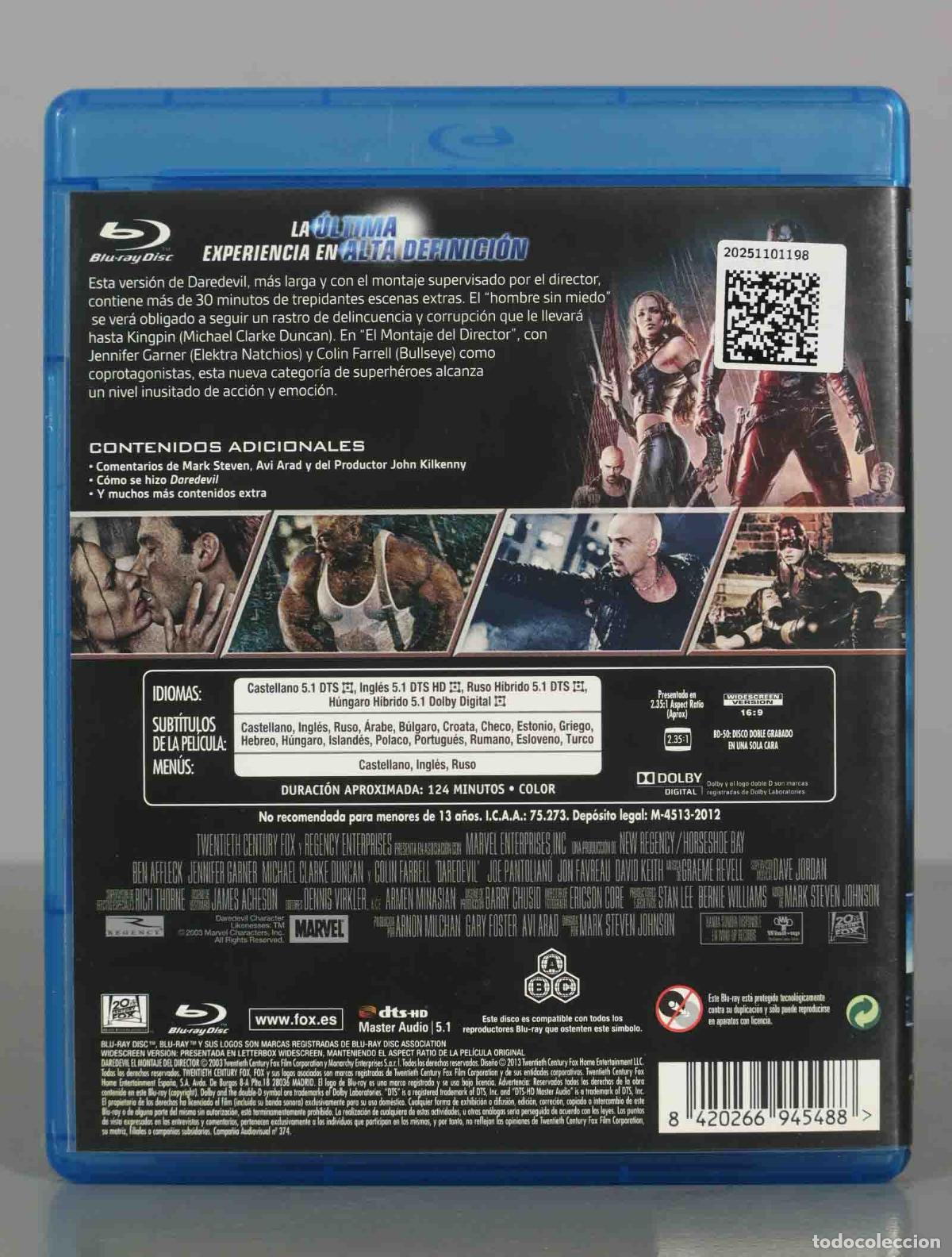 Cine: BLU-RAY. DAREDEVIL EL MONTAJE DEL DIRECTOR - Foto 2