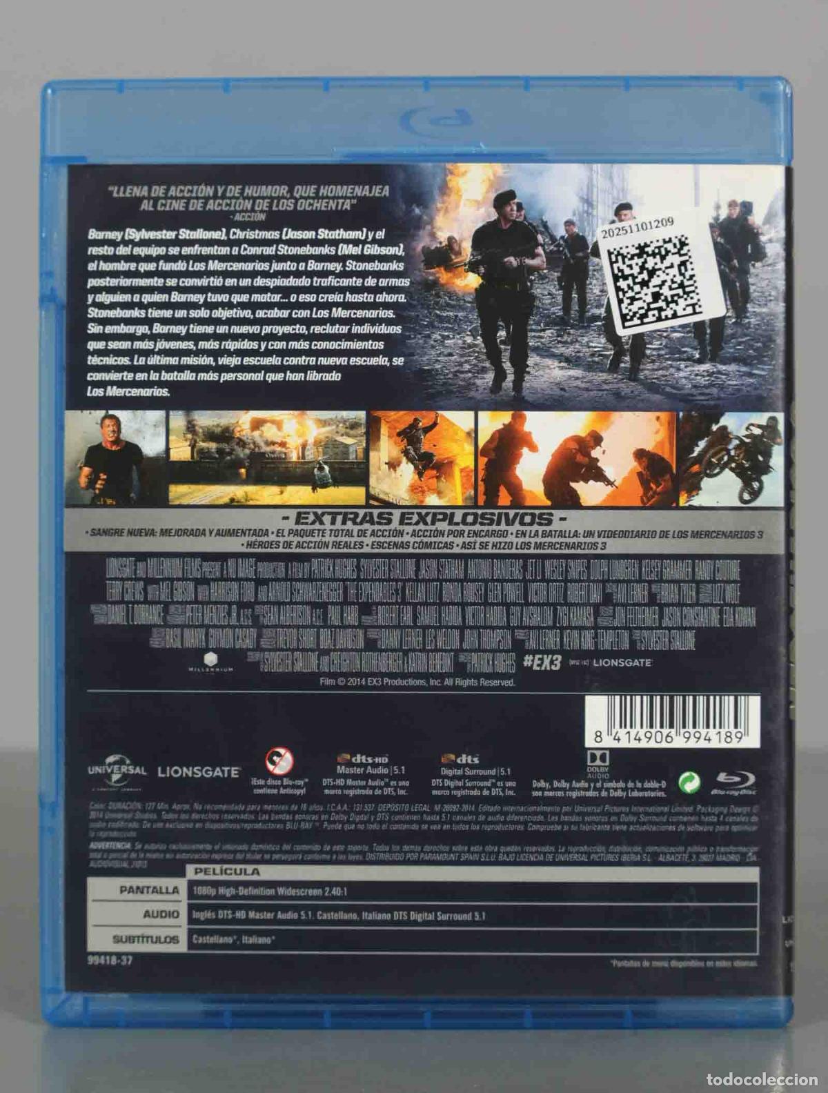 Cine: BLU-RAY. Los Mercenarios 3 - Foto 2