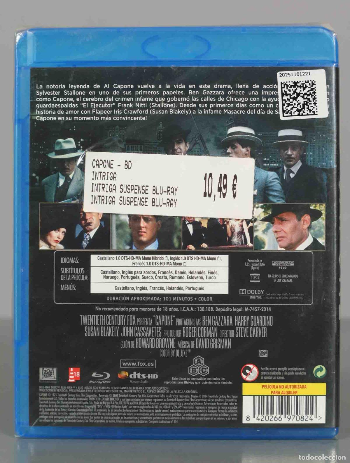 Cine: BLU-RAY. CAPONE. PRECINTADO. - Foto 2