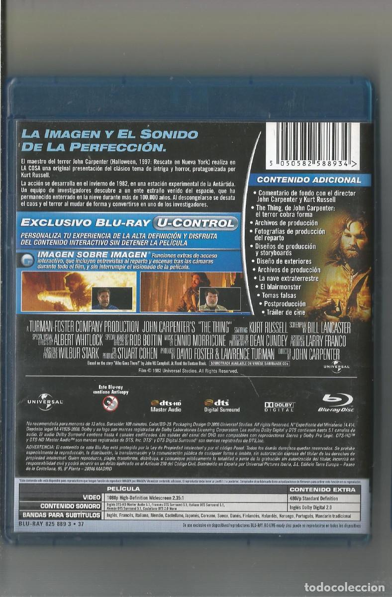 Cine: BLU-RAY DISC LA COSA JOHN CARPENTER - Foto 2