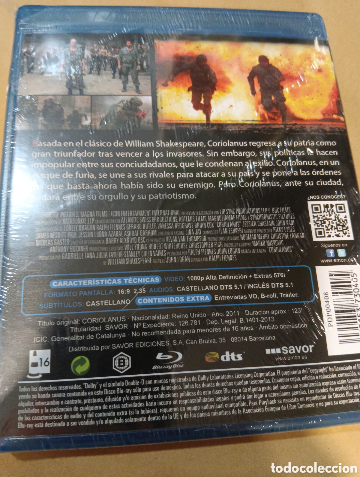 Cine: Coriolanus Blu-ray PRECINTADO - Foto 2
