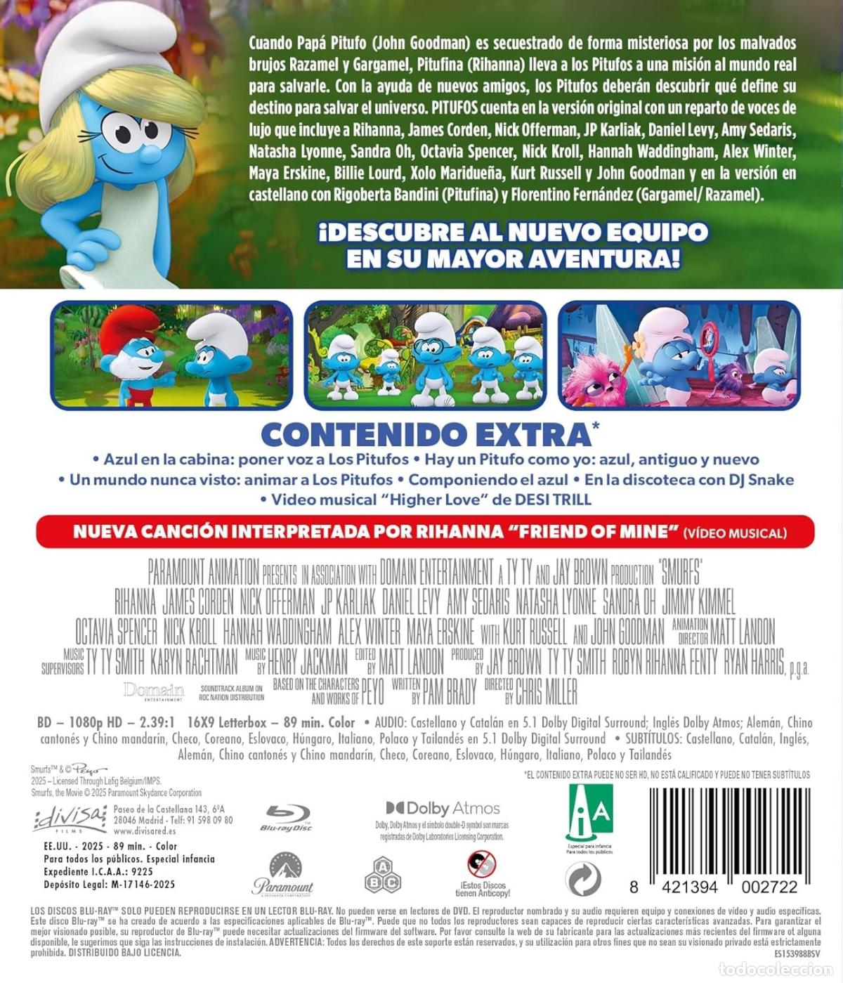 Cine: Pitufos (Smurfs) (2025) (Blu-ray) - Foto 2