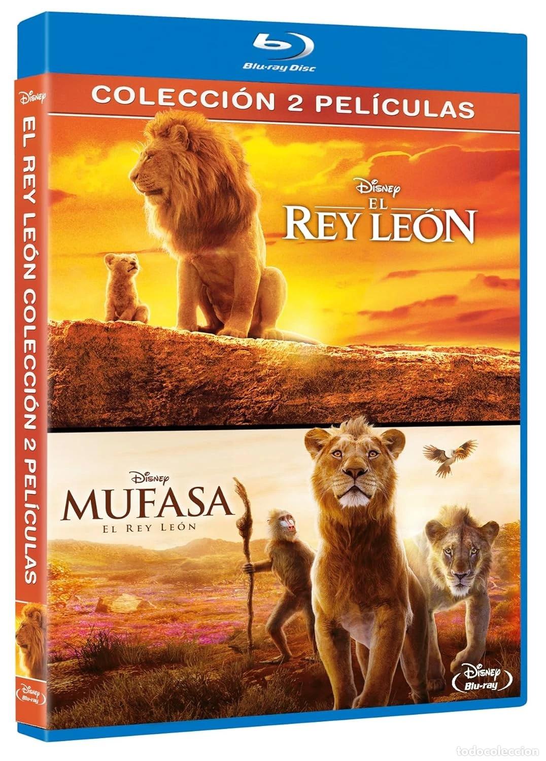 Cine: El Rey Le&oacute;n + Mufasa: El Rey Le&oacute;n (Colecci&oacute;n 2 pel&iacute;culas, Imagen real) [Blu-ray] (2019,2024) The Lio