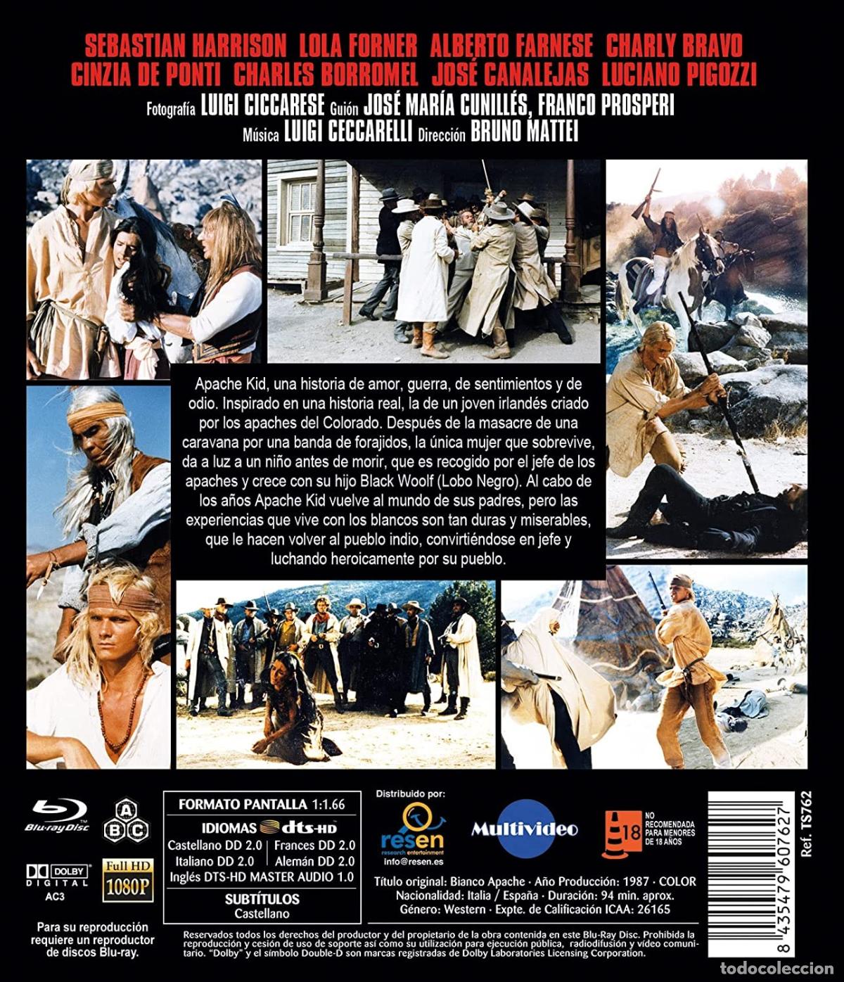 Cine: Apache Kid BD 1987 Bianco Apache [Blu-ray] - Foto 2