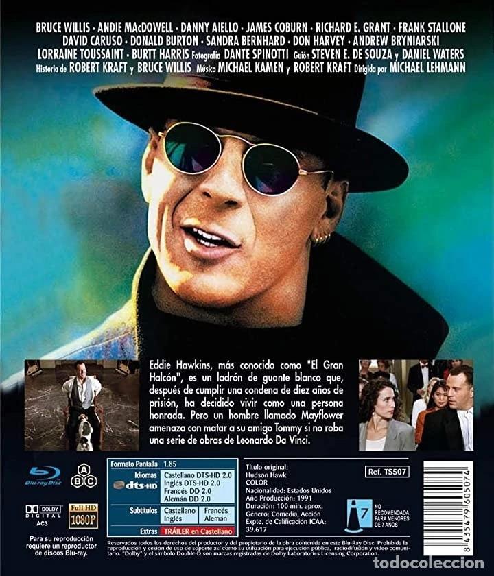 Cine: El Gran Halc&oacute;n [Blu-ray] (1991) Hudson Hawk - Foto 2