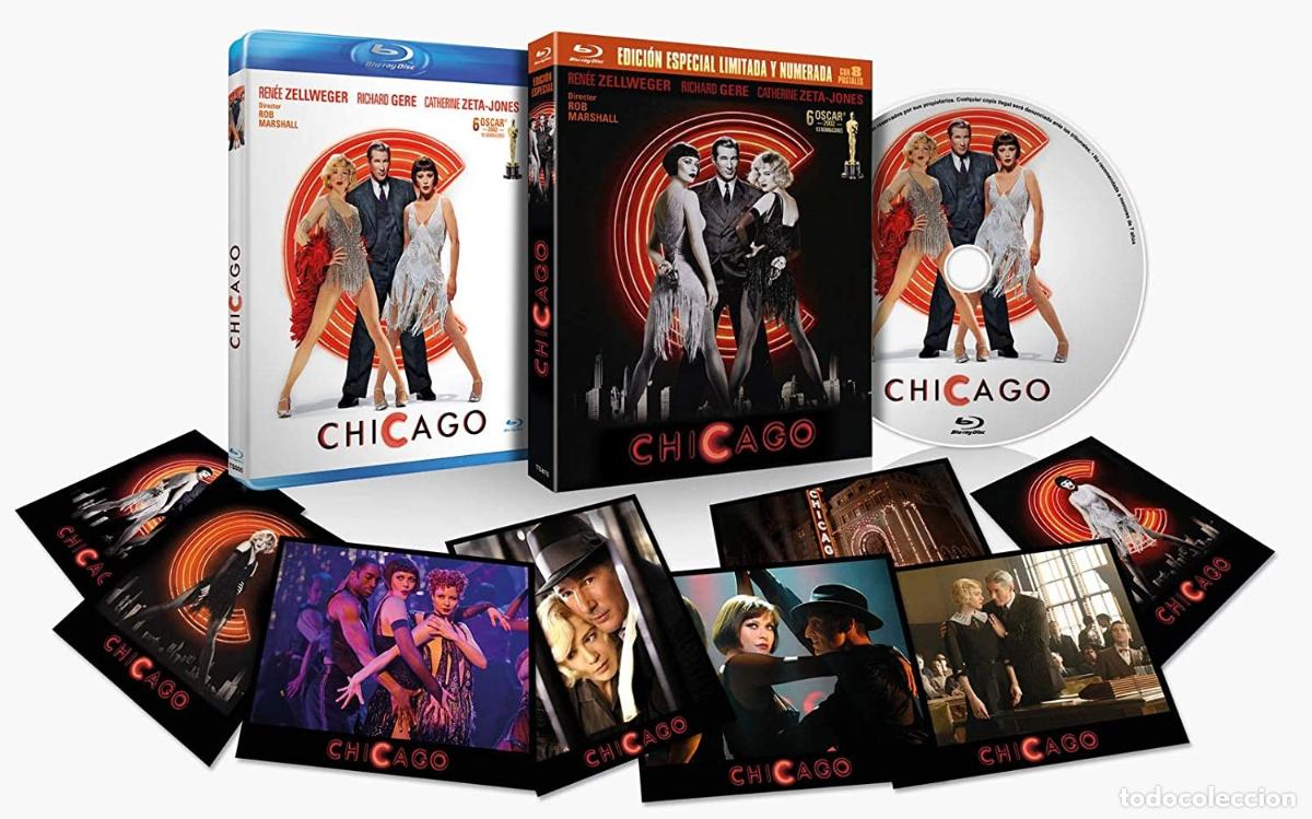 Cine: Chicago (con Funda y 8 Postales) [Blu-ray] (2002) - Foto 1