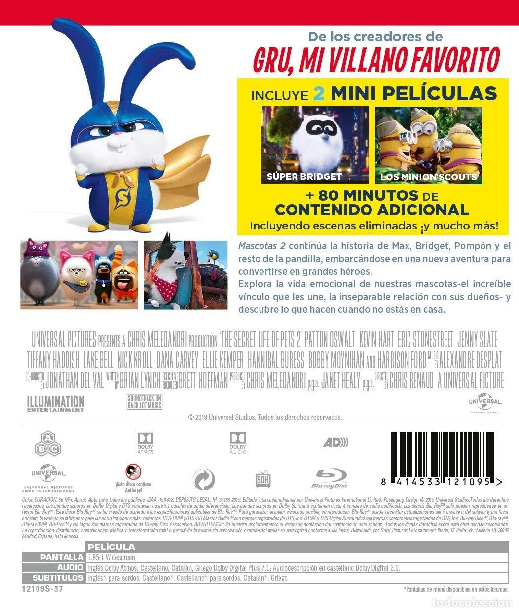 Cine: Mascotas 2 (BD) [Blu-ray] - Foto 2