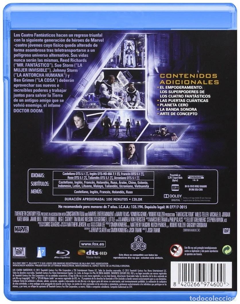 Cine: Cuatro Fant&aacute;sticos [Blu-ray] - Foto 2