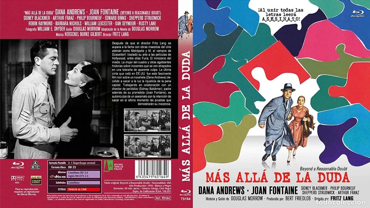 Cine: M&aacute;s All&aacute; De La Duda [Blu-ray] (1956) Beyond a Reasonable Doubt - Foto 3