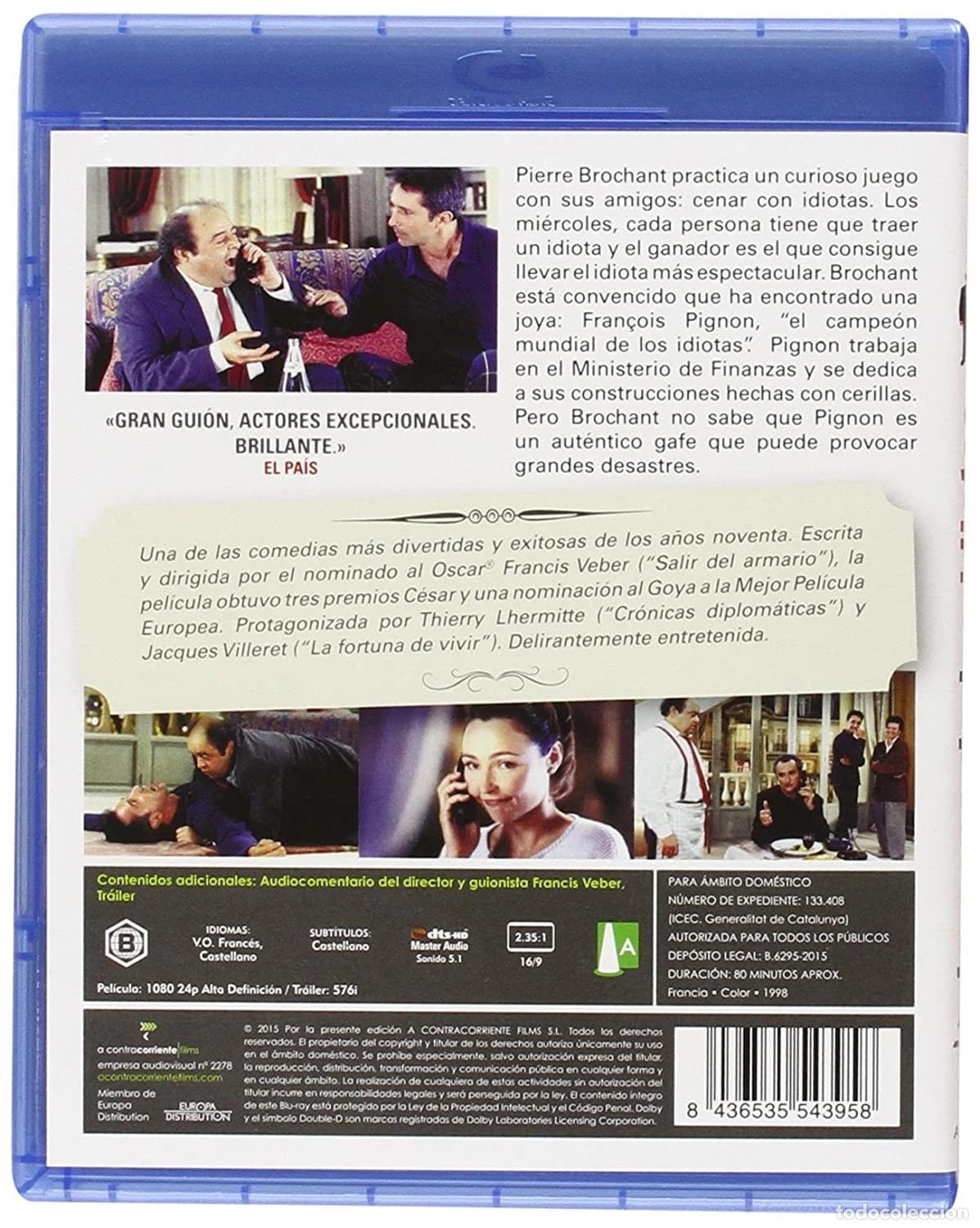 Cine: LA CENA DE LOS IDIOTAS (BLU-RAY) - Foto 2