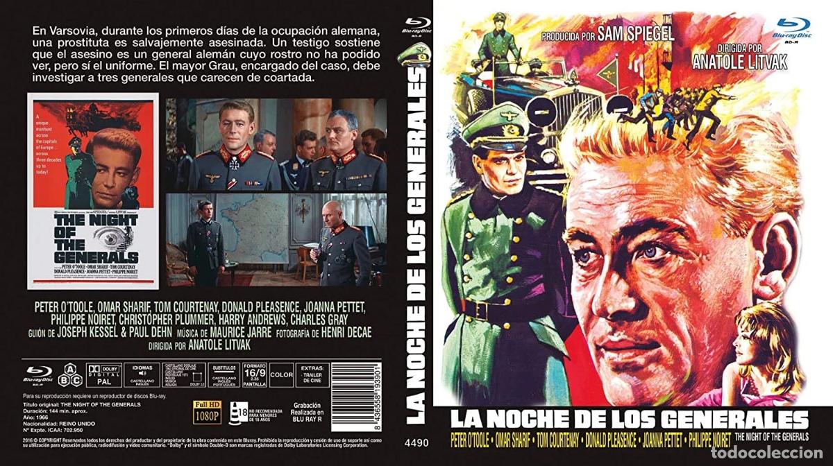 Cine: LA NOCHE DE LOS GENERALES (BLU-RAY) - Foto 2