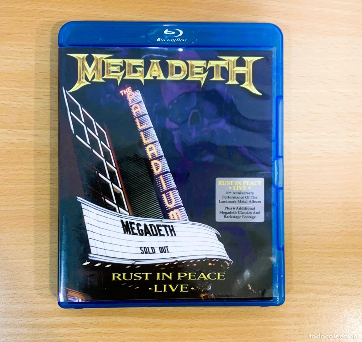 Cine: BLU-RAY DOCUMENTAL MUSICAL CONCIERTO THRASH METAL DE MEGADETH - RUST IN PEACE / LIVE 2010