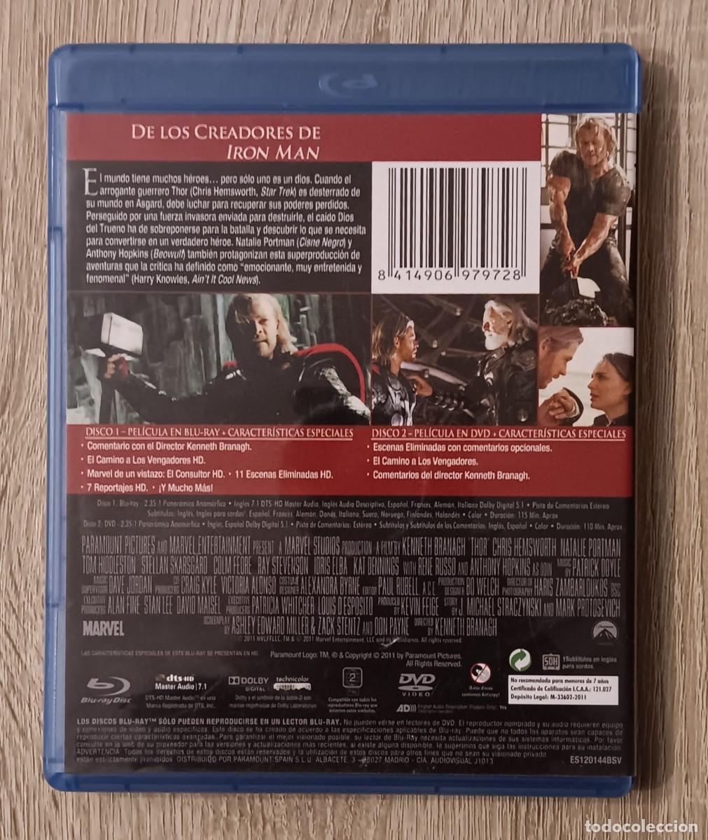 Cine: PELICULA DVD BLURAY BLU-RAY THOR - Foto 3