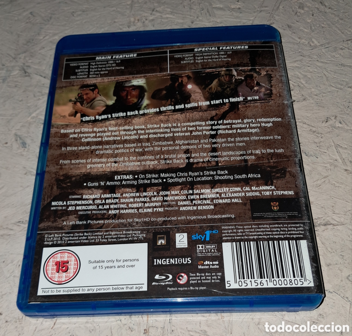 Cine: DVD BLU-RAY STRIKE BACK , INGL&Eacute;S . CONTRAATACA - Foto 4