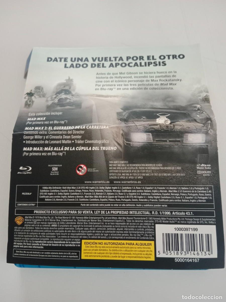 Cine: BLURAY MAD MAX COLECCI&Oacute;N. 3 DISCOS - Foto 5