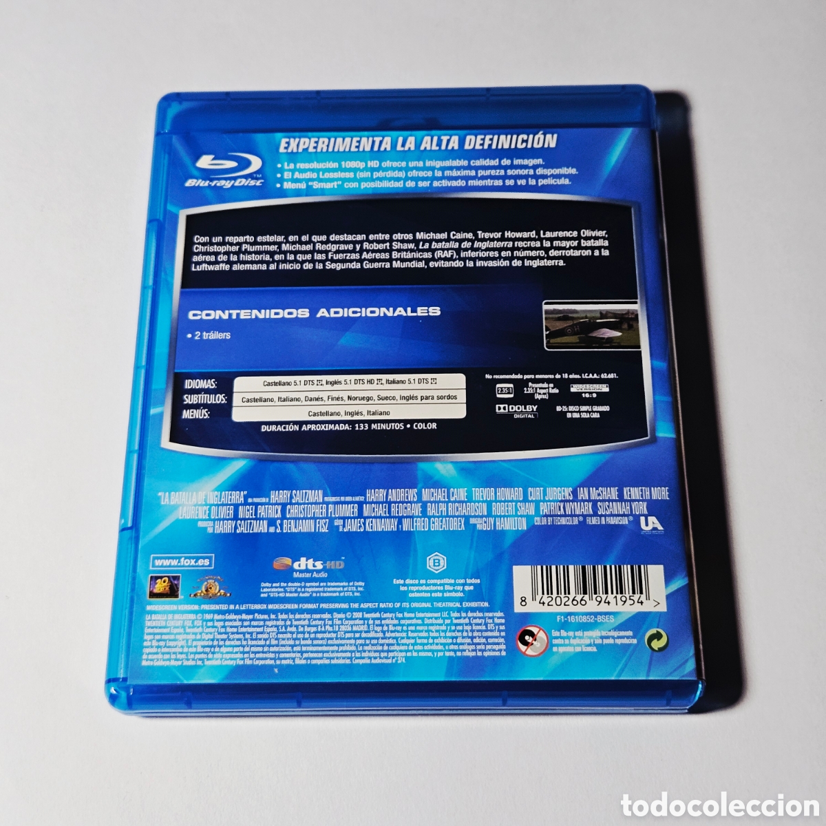 Cine: BLU-RAY. LA BATALLA DE INGLATERRA. BLURAY - Foto 2