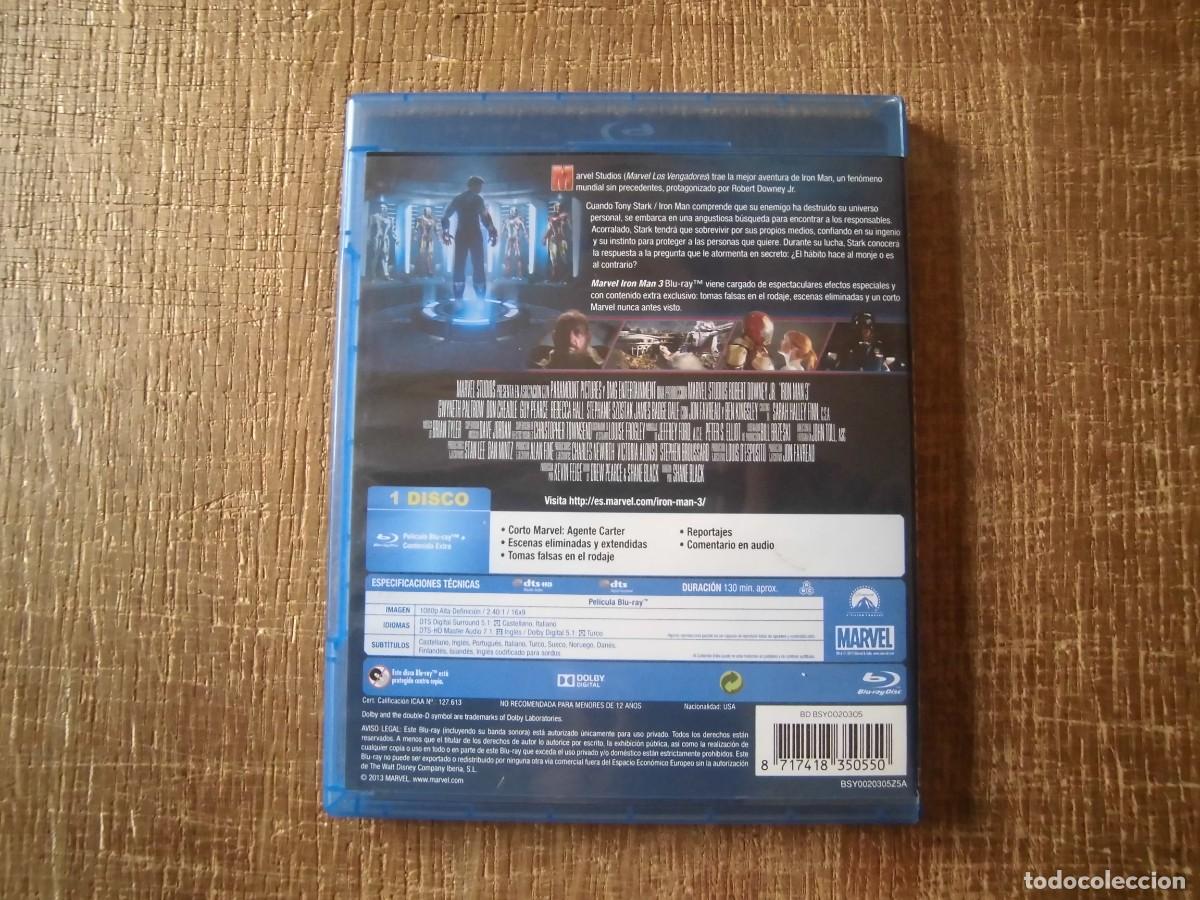 Cine: IRON MAN 3 MARVEL BLURAY - Foto 2