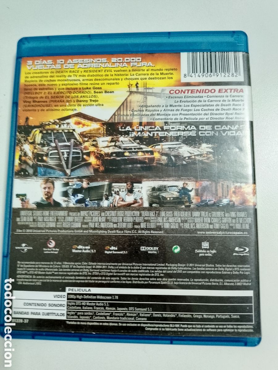 Cine: DEATH RACE 2 - BLU - RAY DISC - Foto 2