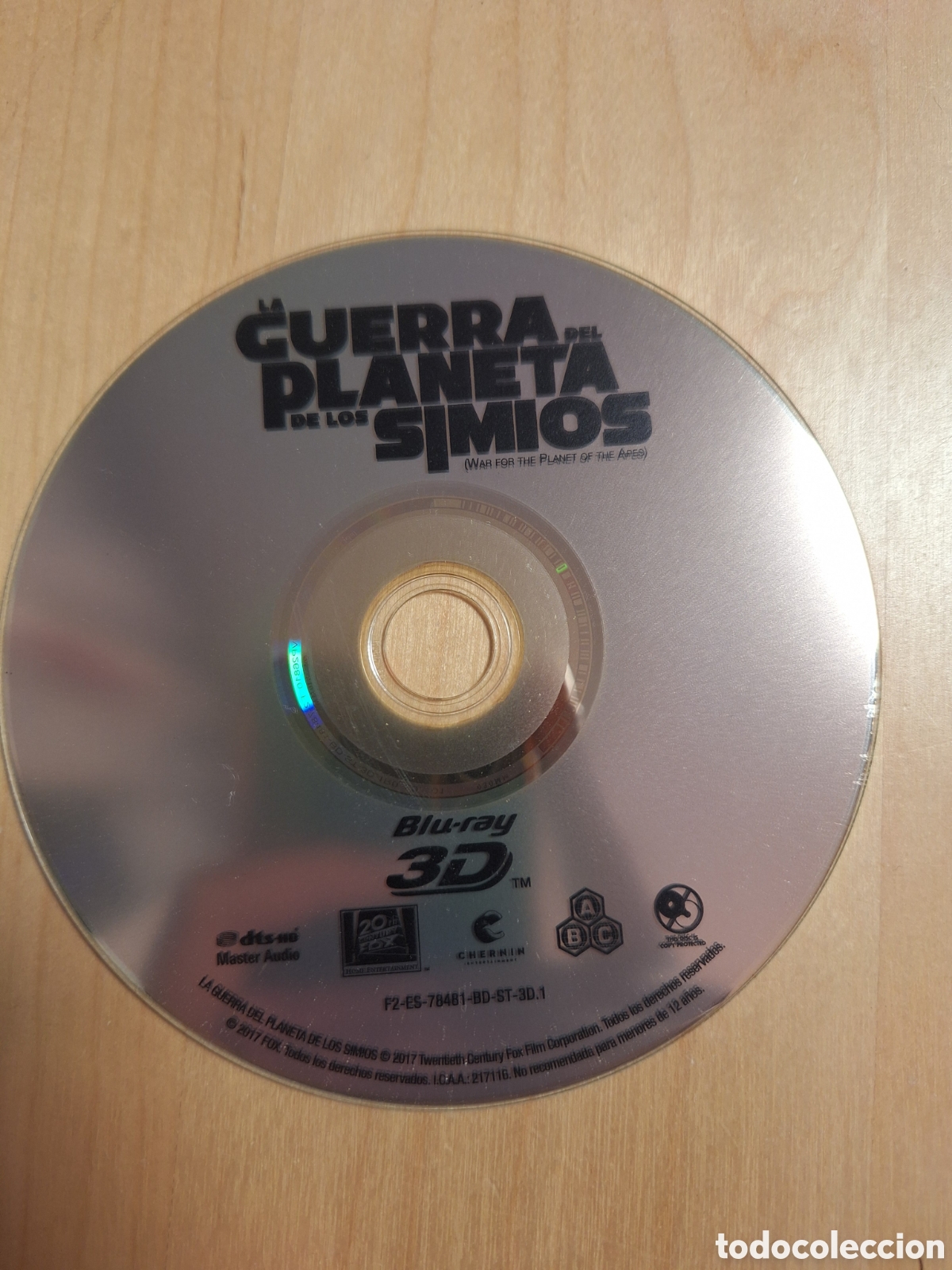 Cine: SB113 la guerra del planeta de los simios 3D SOLO DISCO BLURAY