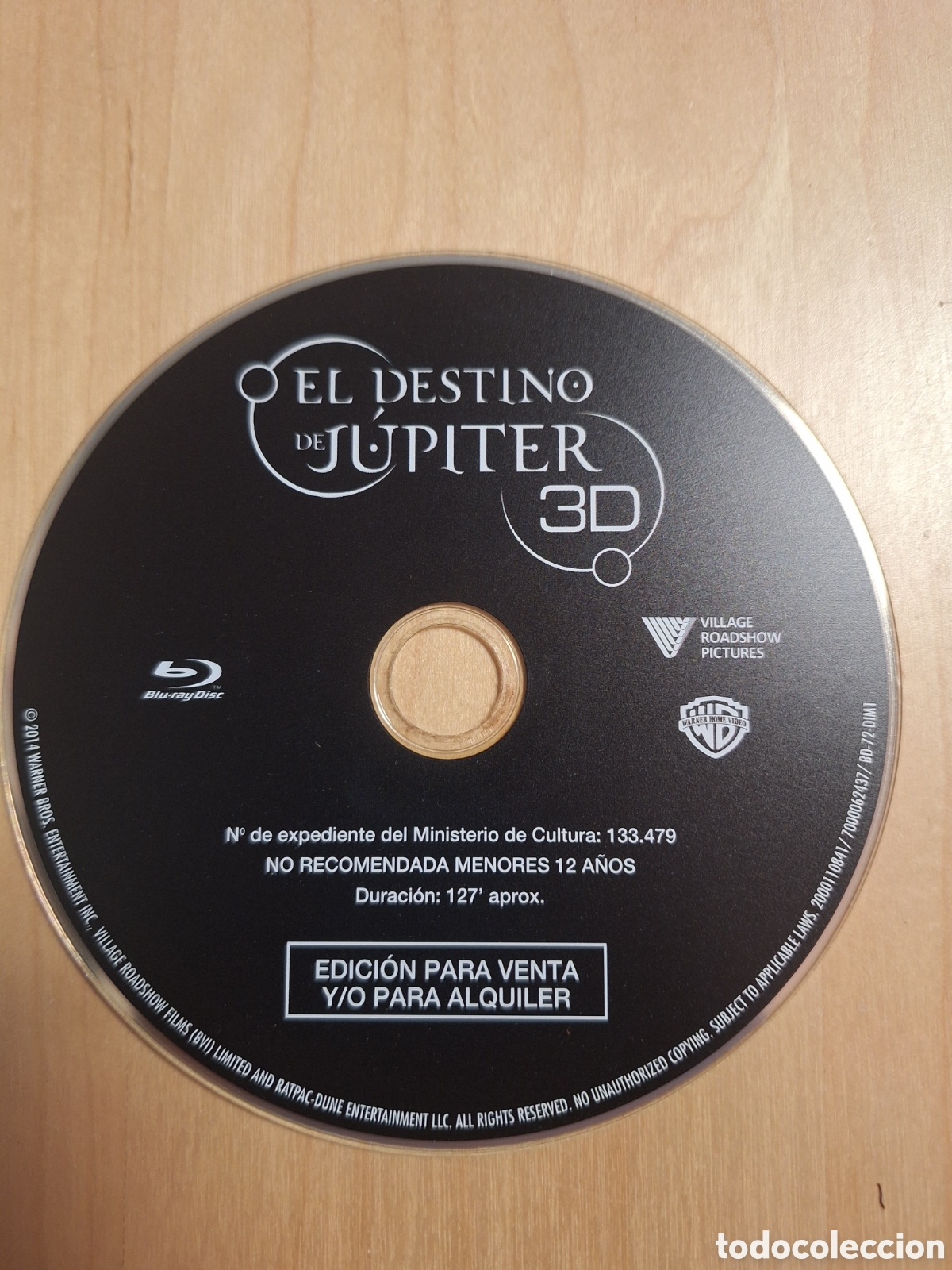 Cine: SB138 el destino de jupiter 3D SOLO DISCO BLURAY